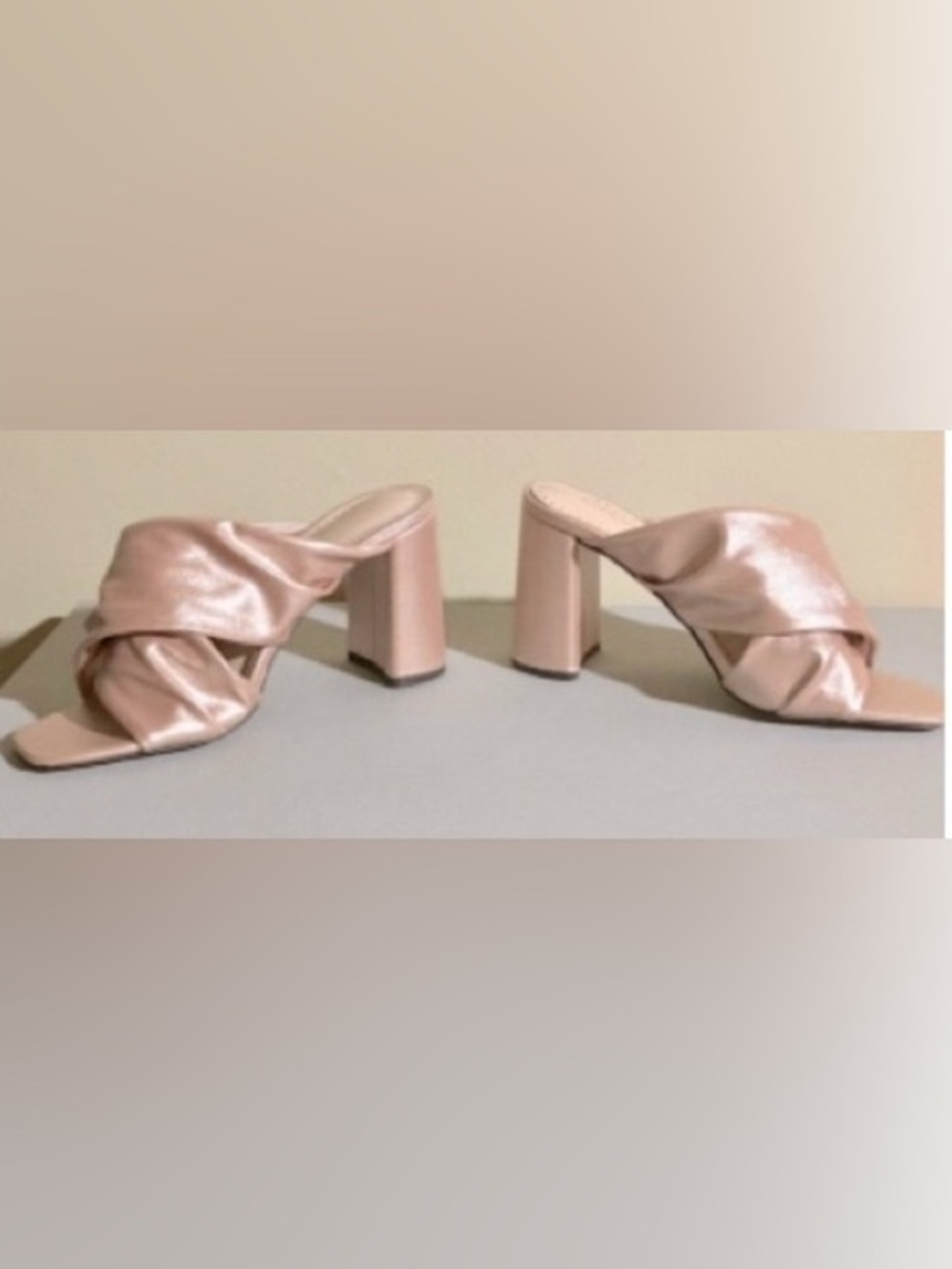 Adrienne Vittadini Genie Crossover Sandal BLUSH/CHAMPAGNE Size 6 1/2 NWT